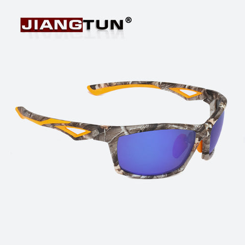 JIANGTUN Brand Camo Polarized Sunglasses 2018 New Mirror Reduce Glare Sun Glasses Top Quality TR90+Rubber Driving Shades