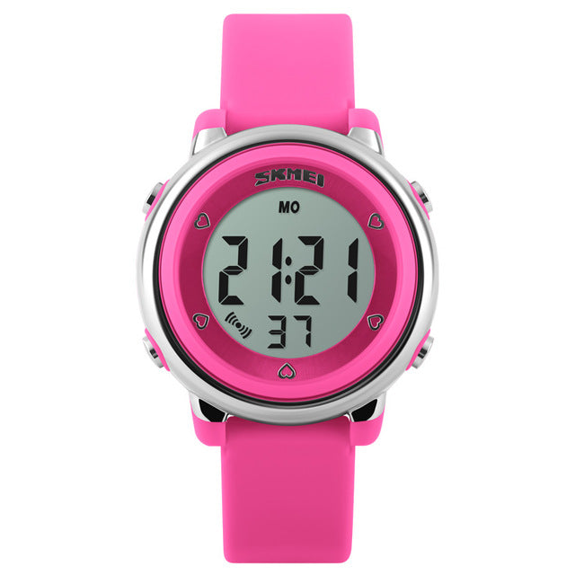 SKMEI New Fashion Sports Children Watches Waterproof Alarm Watch Kids Back Light Calendar Digital Wristwatches Relogio Infantil