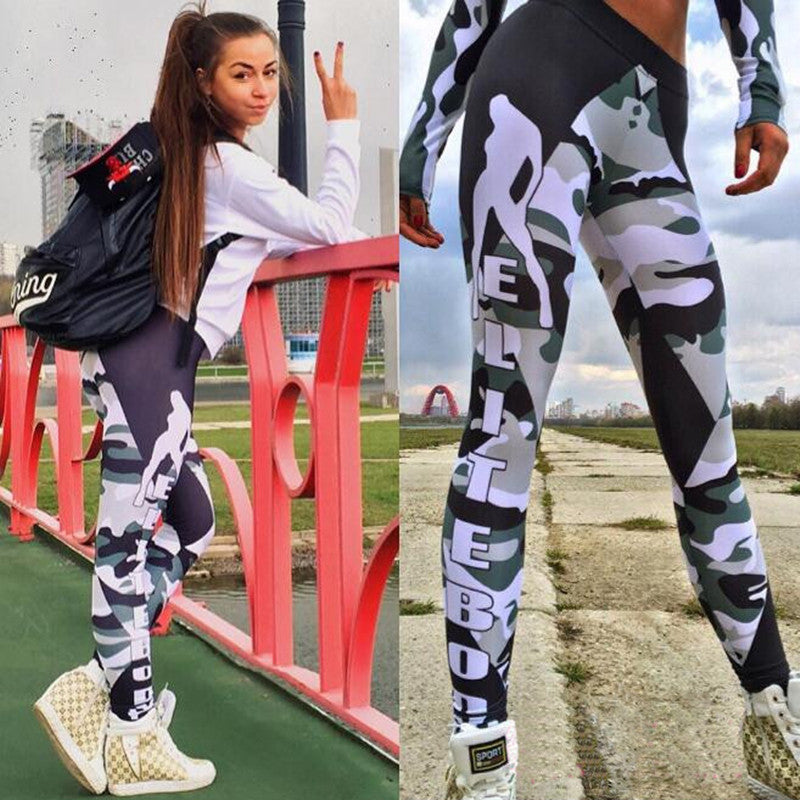 Leggings-Push Up Camoflage